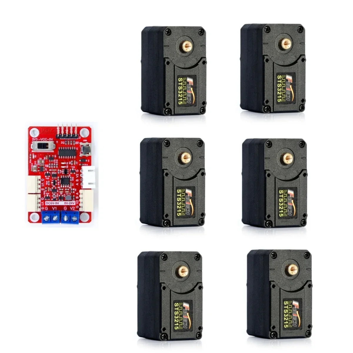 Robot Arm Motor - Feetech STS3215 19KG 7.4V Rasio Gigi