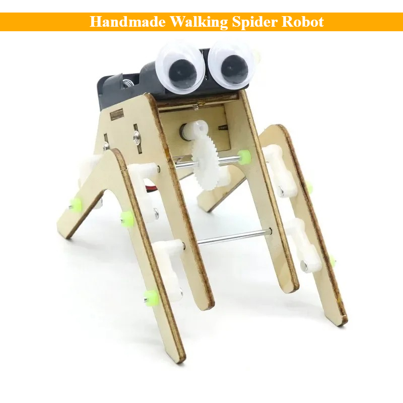 Science Robotics - Robot Laba-laba Berjalan Buatan Sendiri Imajinasi