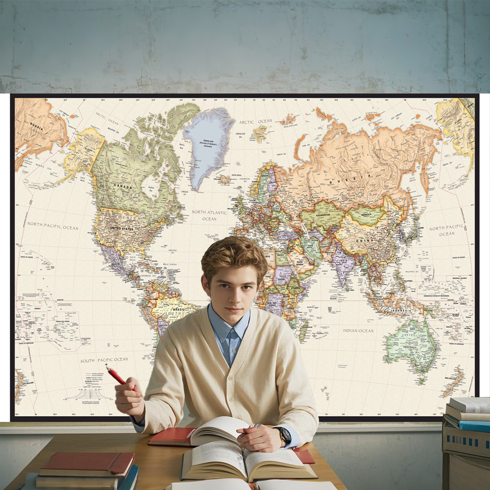 Star Map Poster - 127x1 8Cm/50X32 Inci Poster Peta Dunia