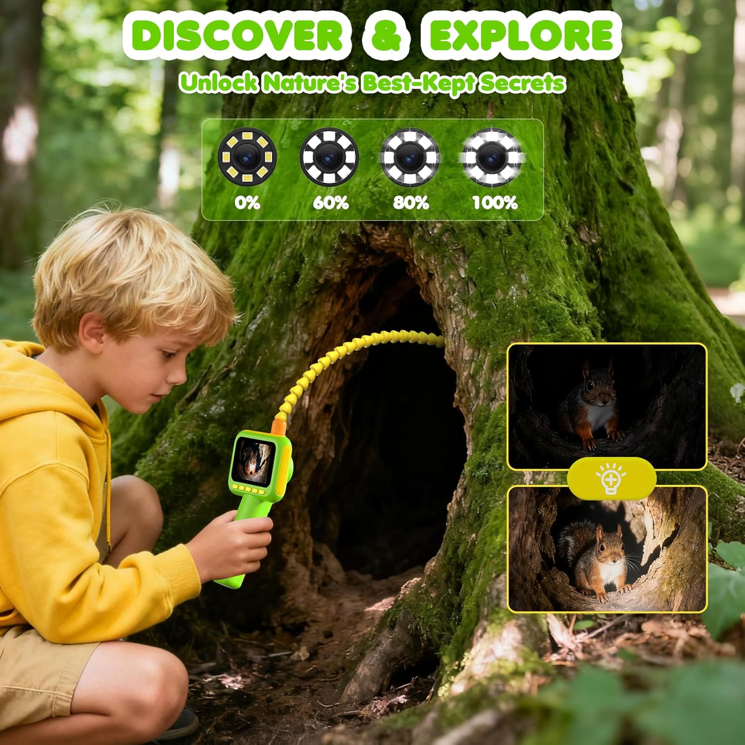 Science Toy - Endoskop untuk Anak-anak, Kamera Ular Borescope