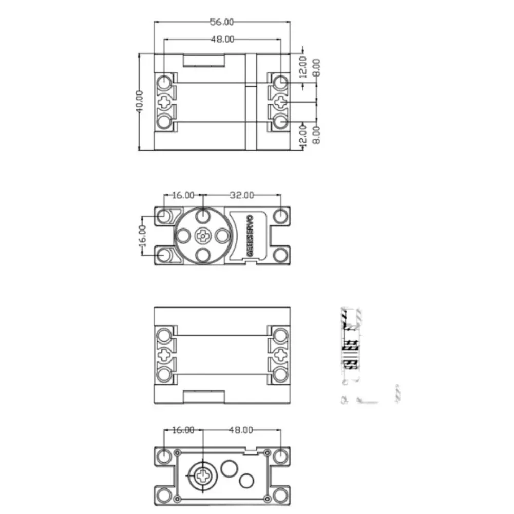 Motor Servo Digital Geekservo  - Robot Arm Motor ulasan dan harga