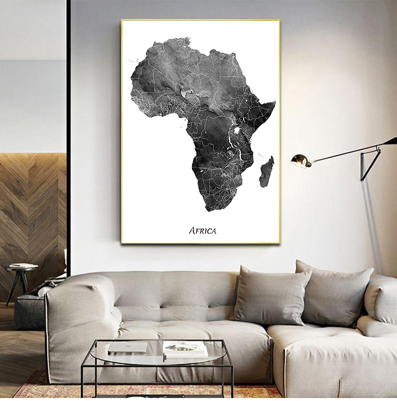 Poster dan Cetakan Peta Afrika - Star Map Poster ulasan dan harga
