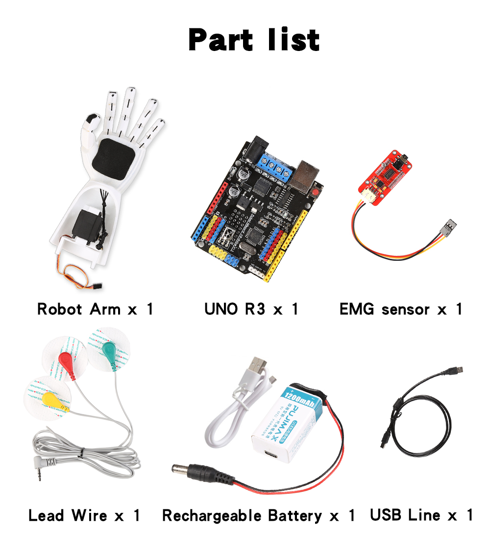 Sensor EMG lengan robot Sensor - Science Robotics ulasan dan harga