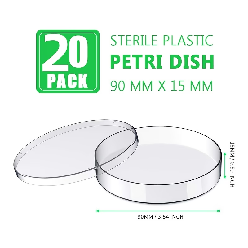Harga: 20 wadah petri plastik  - Science Experiment ulasan dan harga