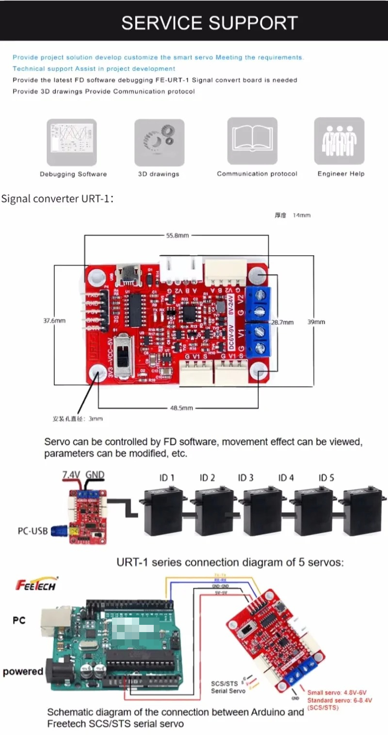 Feetech SM-2930-C001 Motor Ser - Robot Arm Motor ulasan dan harga