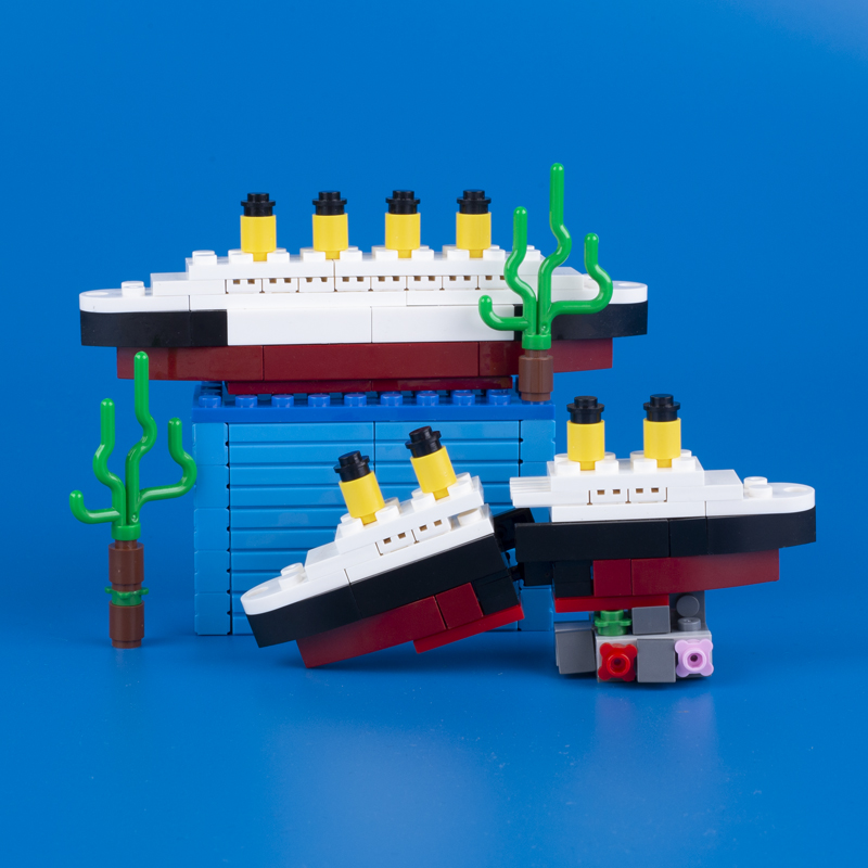 MOC Titanic Model kapal blok b - Science Olympiad ulasan dan harga