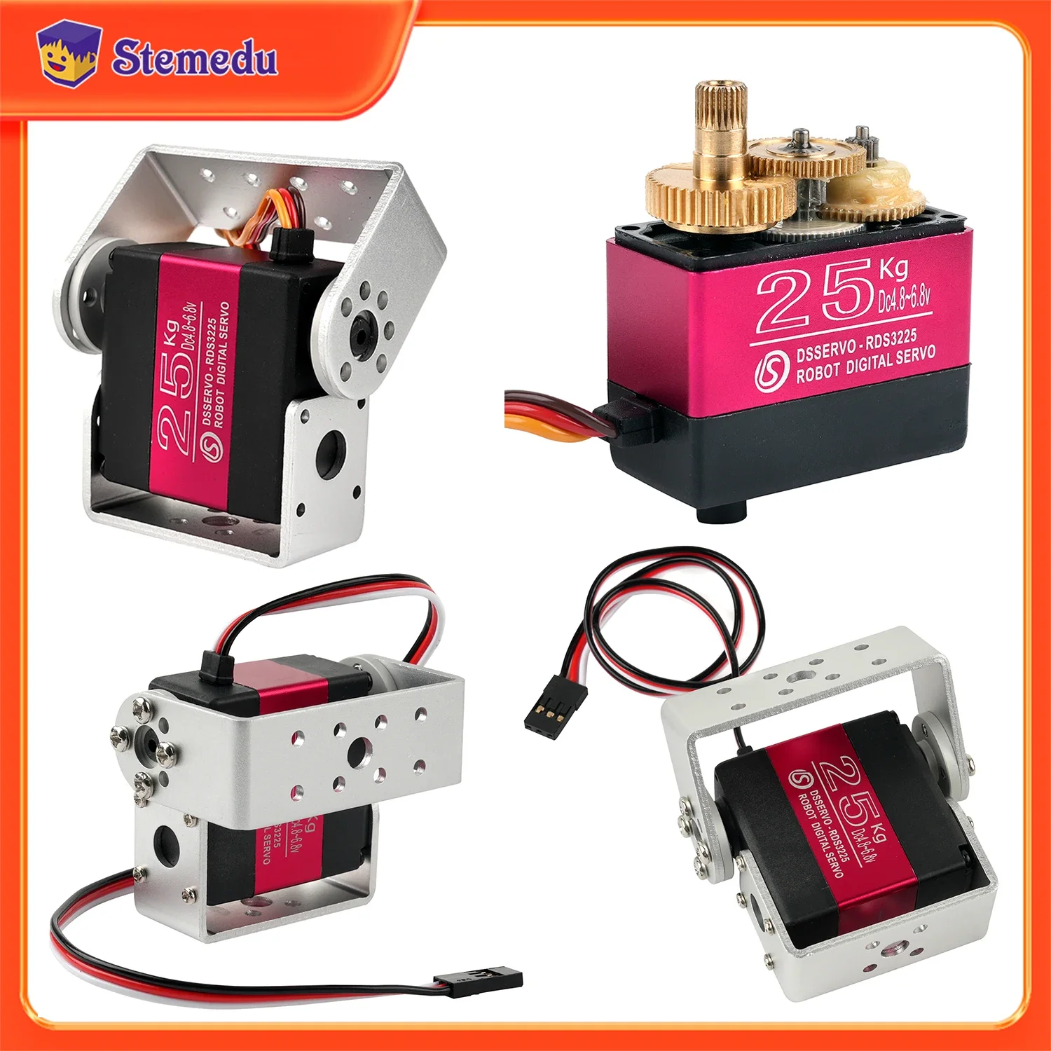 25KG Robot Digital Servo Torsi - Robot Arm Motor ulasan dan harga