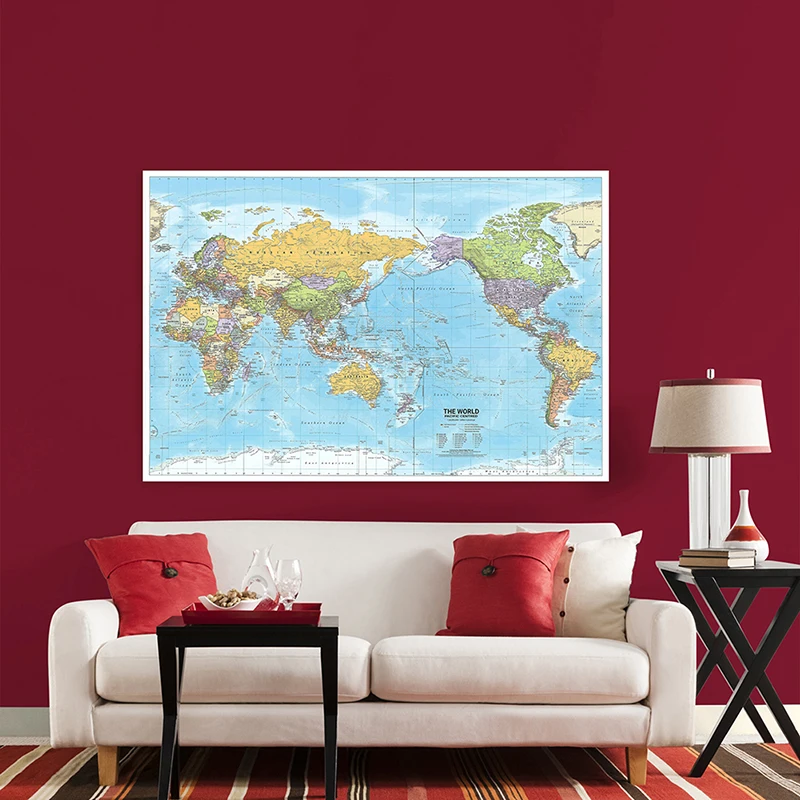 Peta Dunia 2012 Kain Besar Cet - Star Map Poster ulasan dan harga