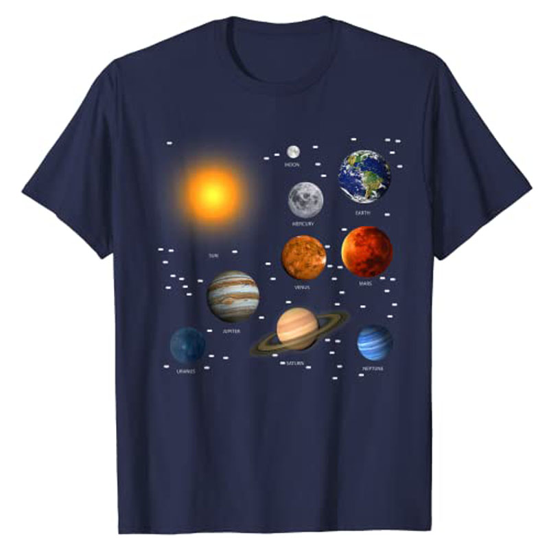 Kaus sistem surya kami, kaus p - Science And Hobby ulasan dan harga