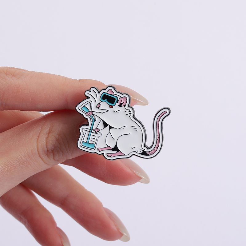 Pin Enamel Tikus Lab Kartun, B - Science Buddies ulasan dan harga
