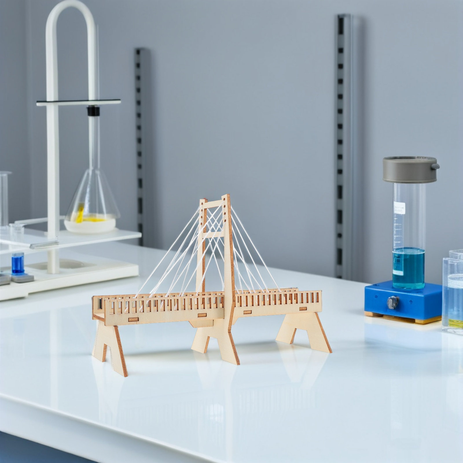6Set Alat Kit Jembatan Kabel B - Science Project Physics ulasan dan harga