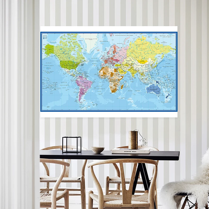 Poster Dinding Peta Dunia Cart - Star Map Poster ulasan dan harga