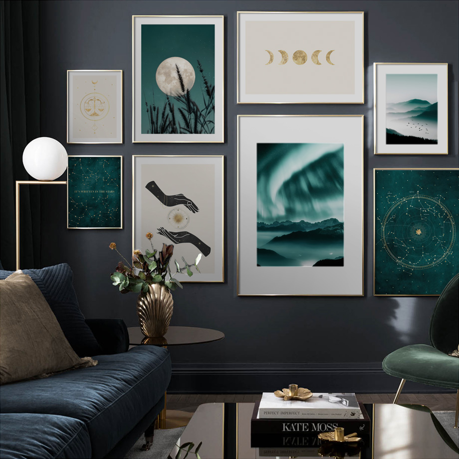 Lampu Utara Zodiak Tanda Peta  - Star Map Poster ulasan dan harga