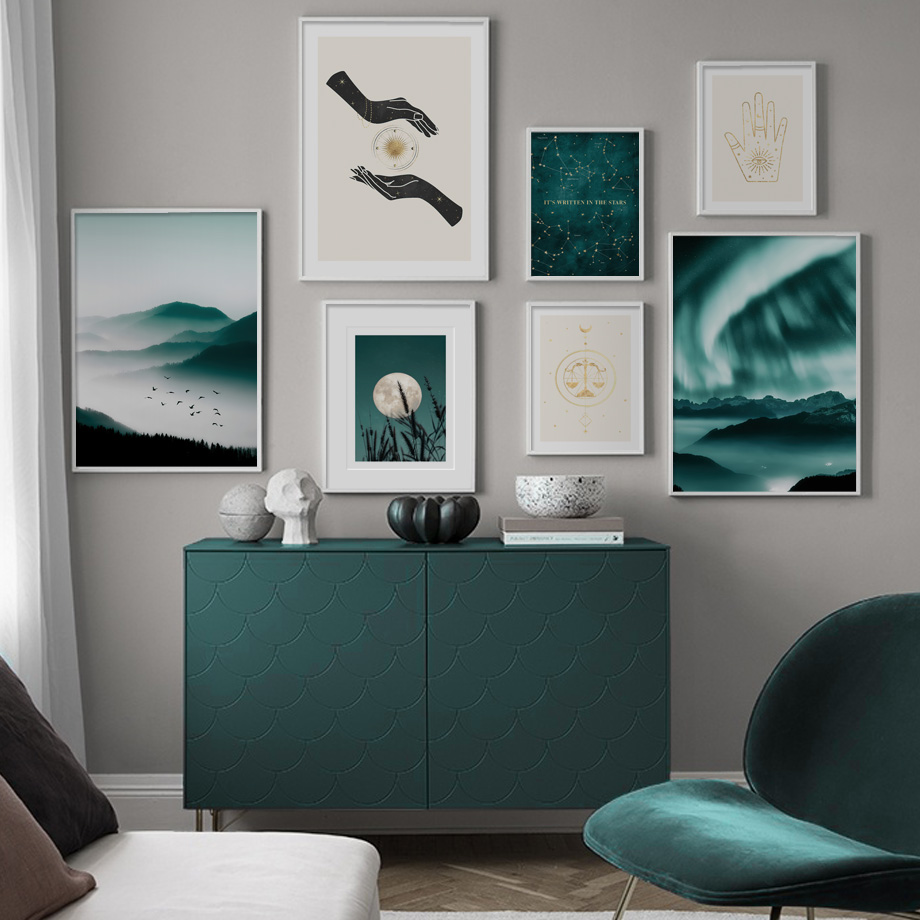 Lampu Utara Zodiak Tanda Peta  - Star Map Poster ulasan dan harga