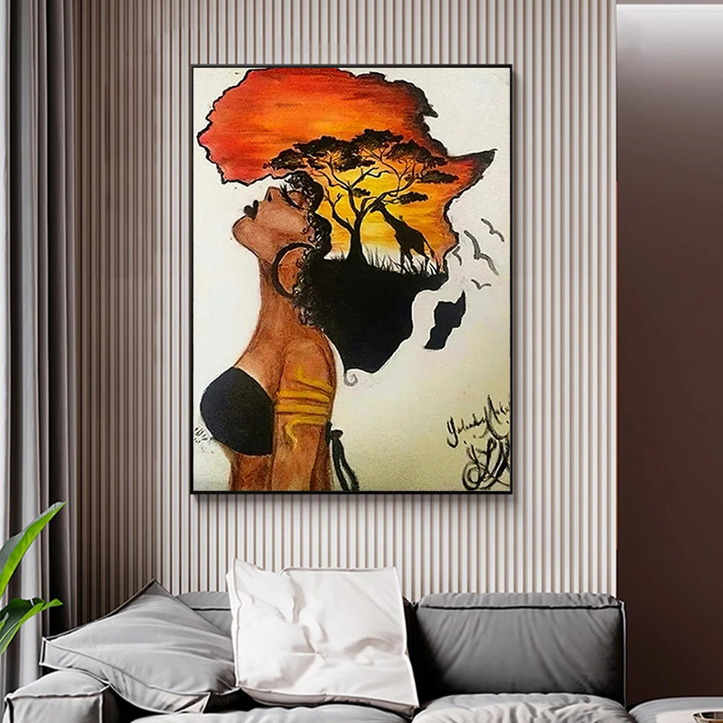 Poster wanita Afrika klasik ab - Star Map Poster ulasan dan harga