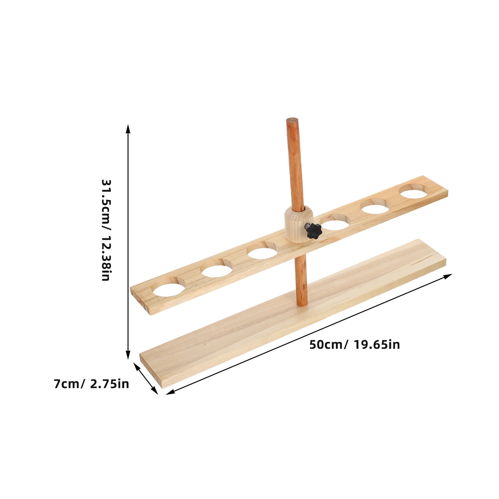 Penyangga Corong Kimia Kayu 6  - Science Experiment ulasan dan harga